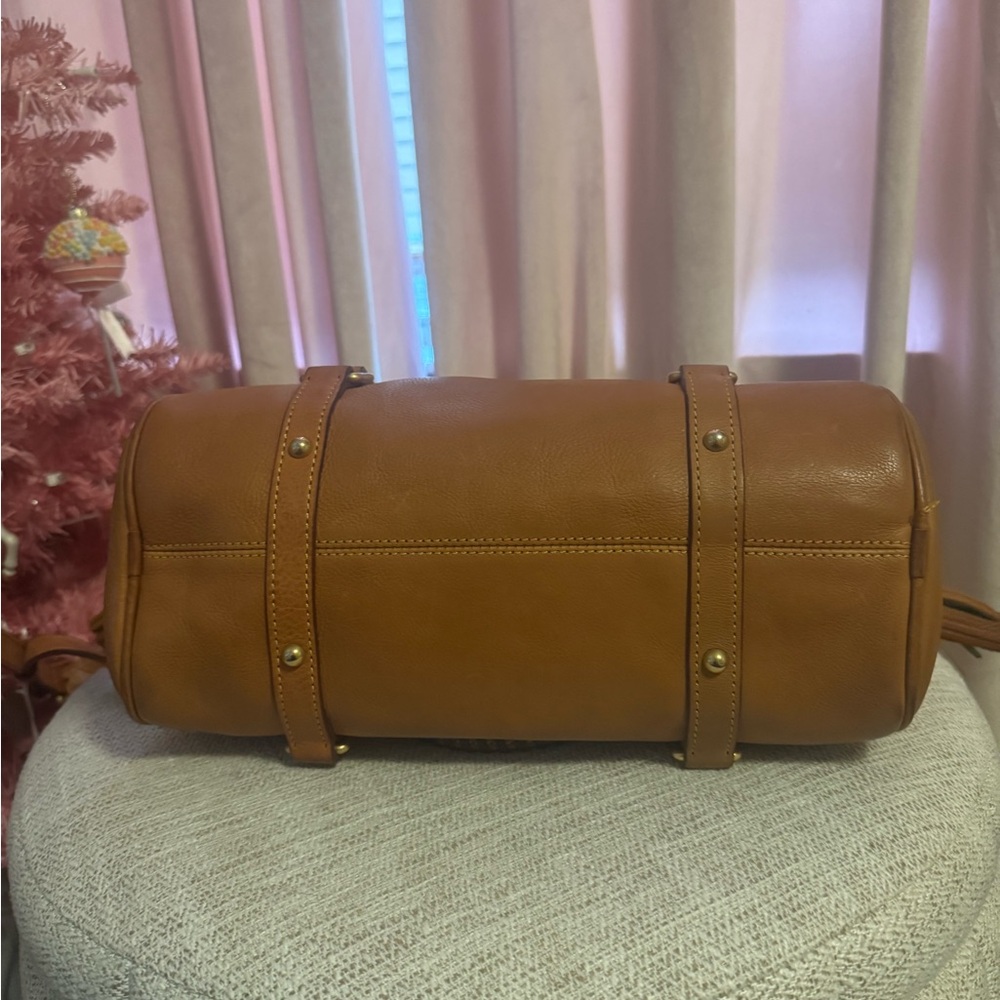 Dooney & Bourke Tan Leather Satchel - Picture 5 of 8